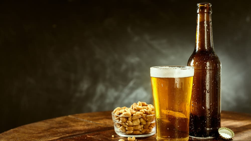 Beer and peanuts
