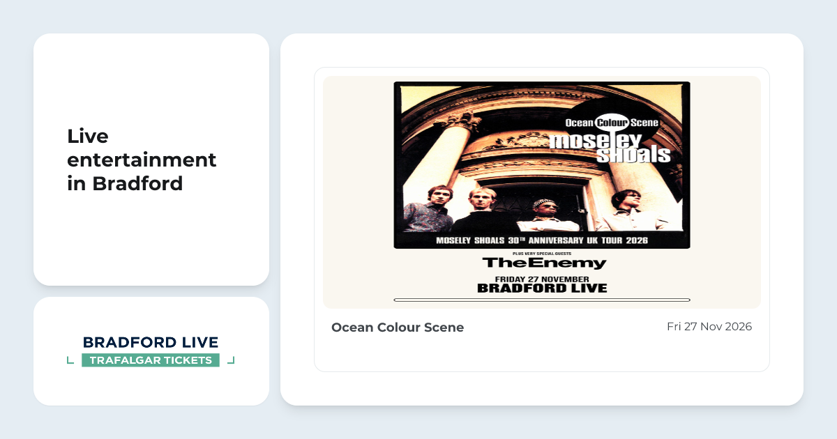 Book Ocean Colour Scene tickets | Bradford Live Bradford