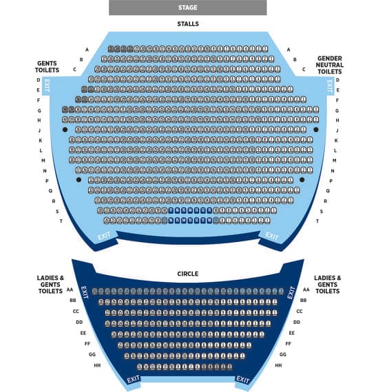 Churchill Theatre seating plan v2 July 2022