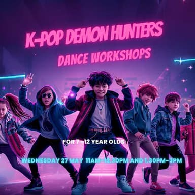 Hero image for K-Pop Demon Hunters Dance Workshop