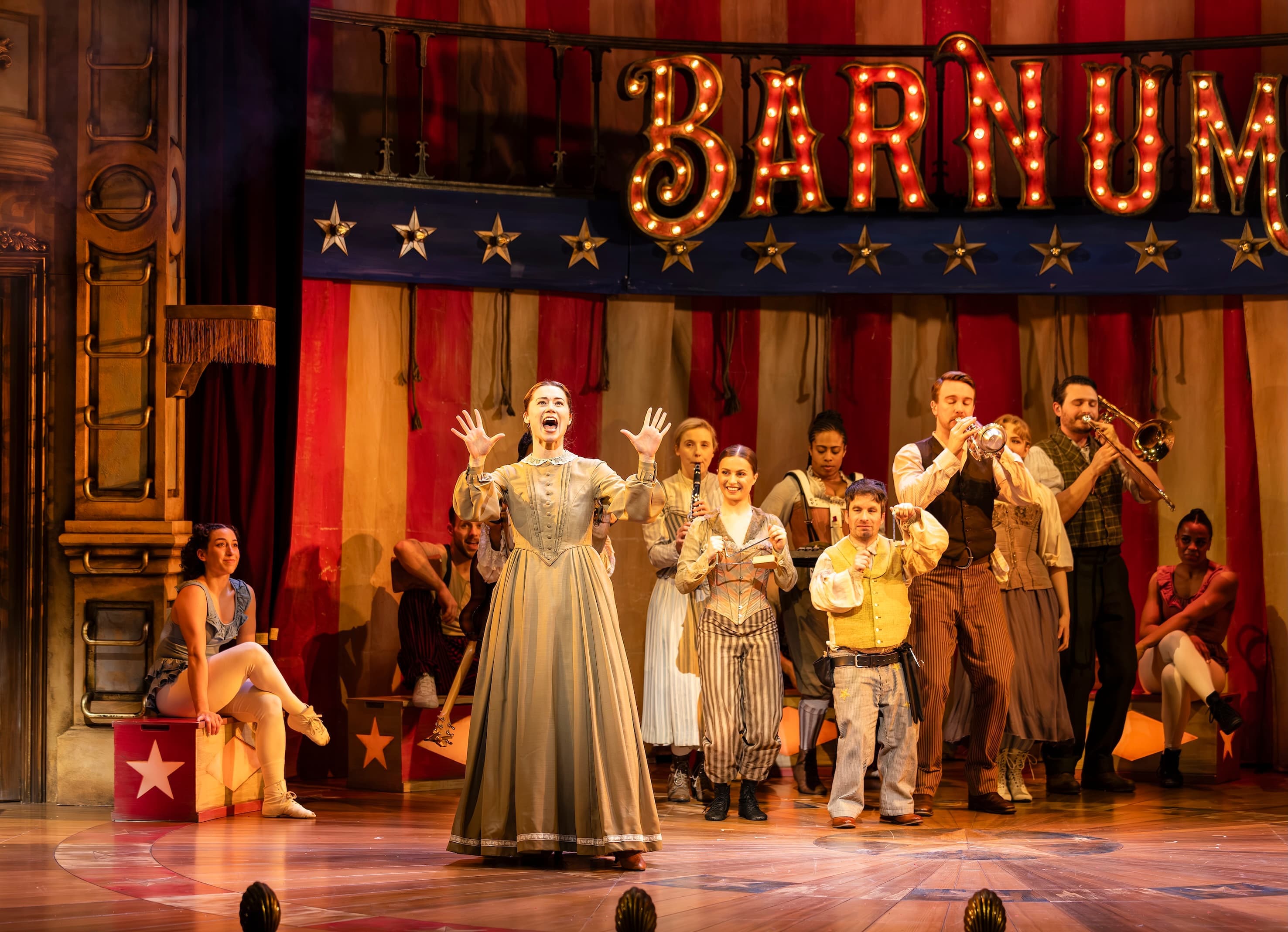 Image preview for Monique Young (Charity) and The Cast of Barnum UK Tour - Photo credit Pamela Raith - 104 (1)