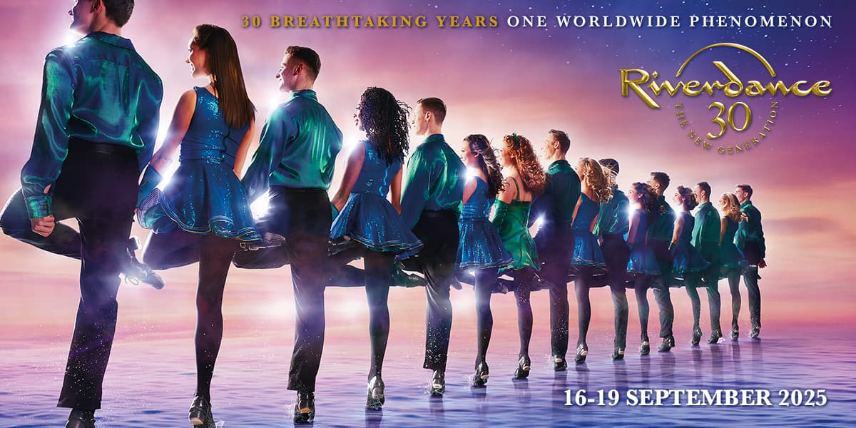 Hero image for homepage featuring Riverdance 30 - The New Generation