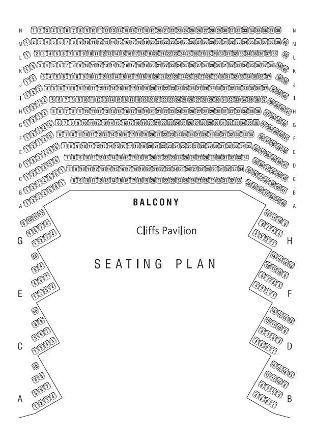 Cliffs Pavilion Seating Plan Balcony