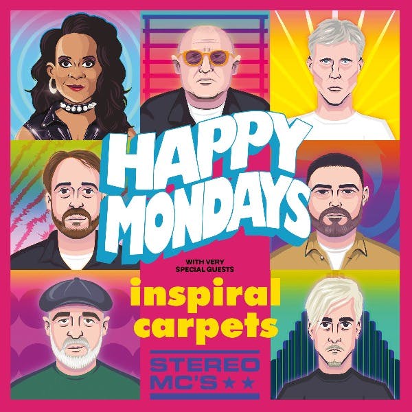 Happy Mondays with very special guests: Inspiral Carpets and Stereo MC's thumbnail
