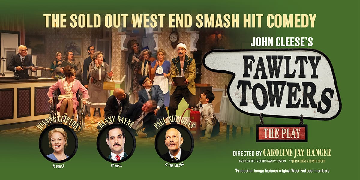 Hero image for homepage featuring Fawlty Towers The Play