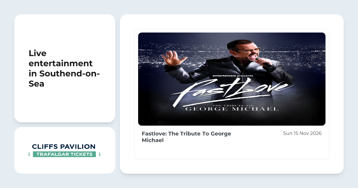 Book Fastlove: The Tribute To George Michael tickets | Cliffs