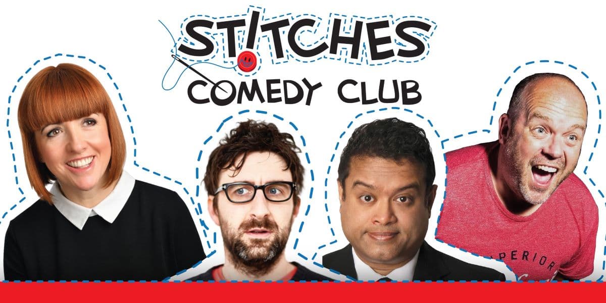 Stitches Comedy Club with Paul Sinha, Cally Beaton, Mark Watson hero