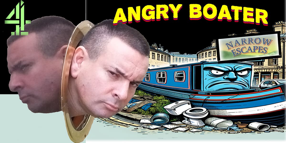 Hero image for Angry Boater (Channel 4's Narrow Escapes)