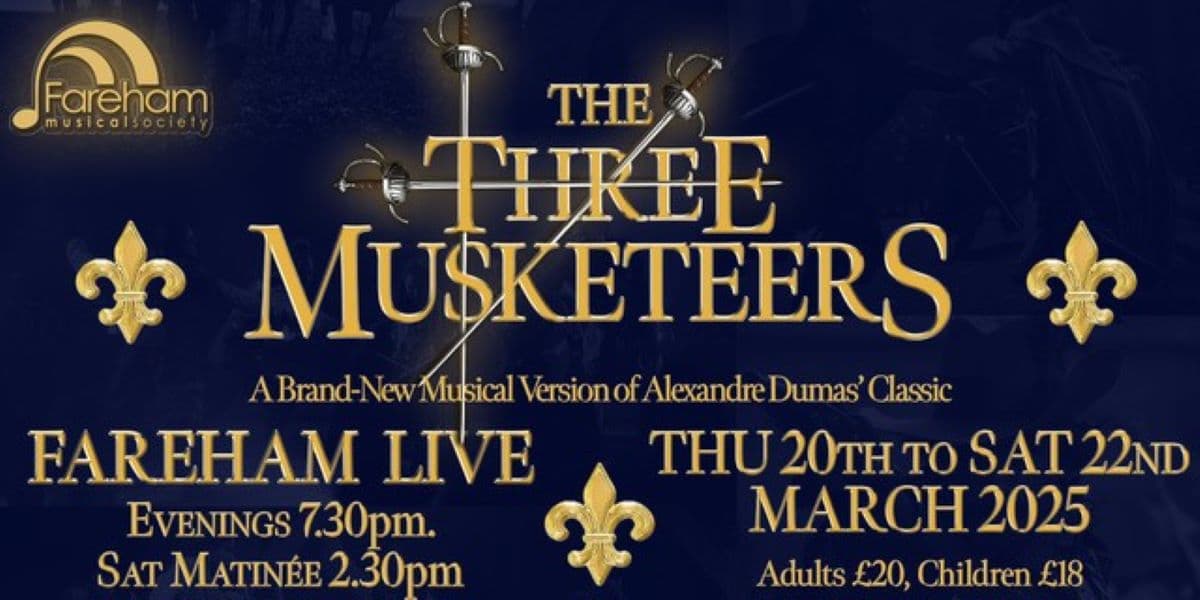 Fareham Musical Society present The Three Musketeers  hero