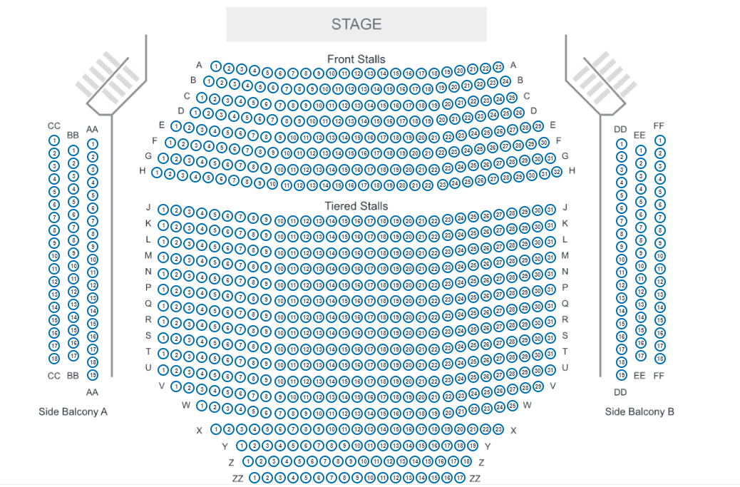 Fareham Live blank Seating plan v3