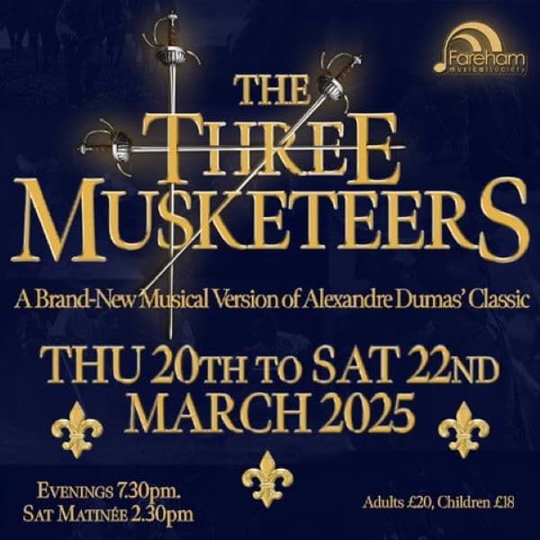 Fareham Musical Society present The Three Musketeers  thumbnail