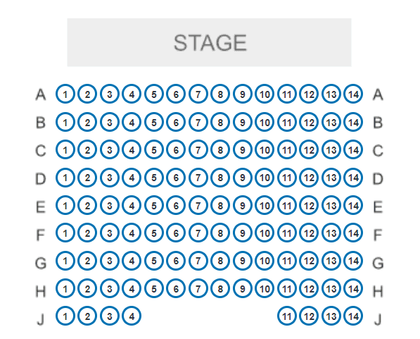 Fareham Studio One Seating Plan V2