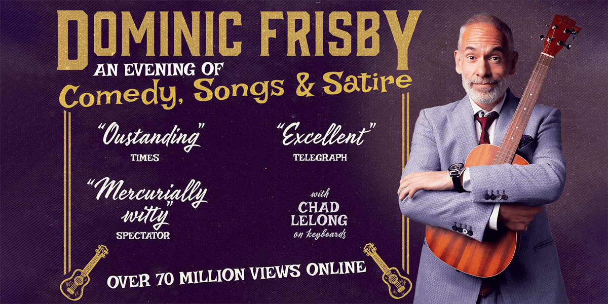Hero image for Dominic Frisby: An Evening Of Comedy, Songs And Satire