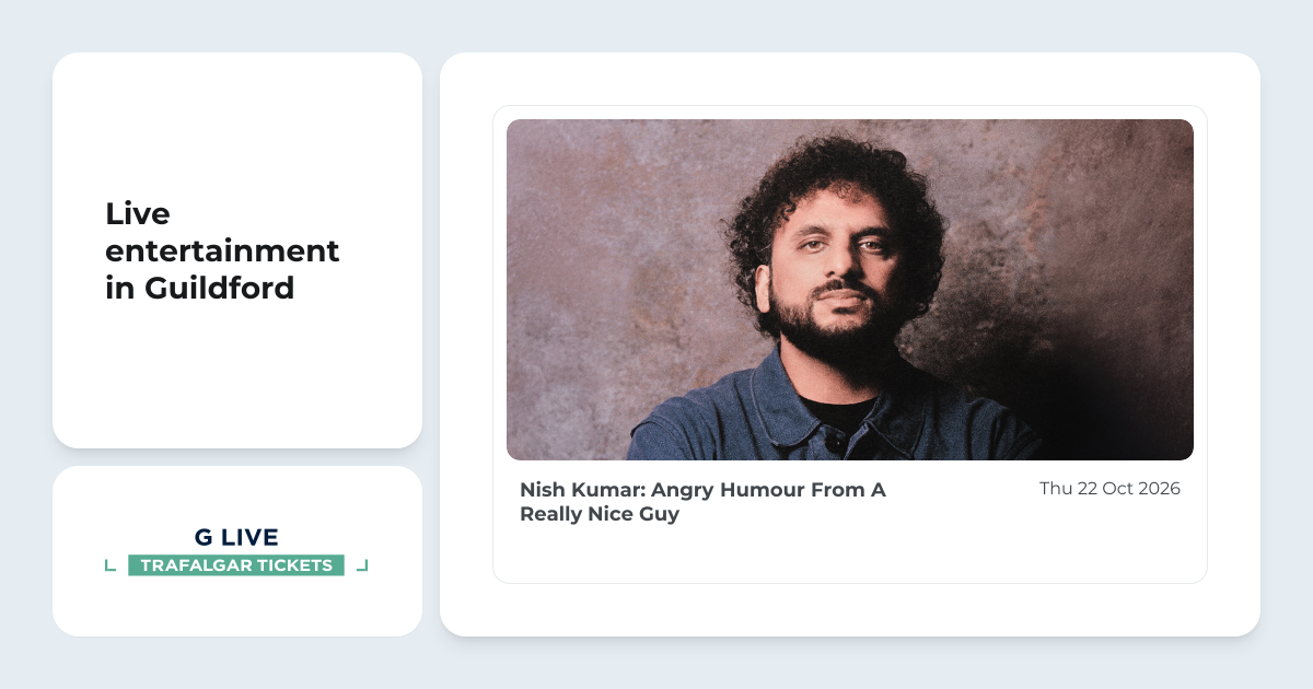 Comedy Nish Kumar: Angry Humour From A Really Nice Guy, from G Live