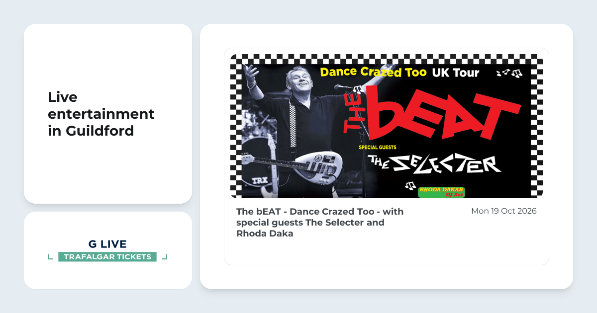 The bEAT - Dance Crazed Too - with special guests The Selecter and Rhoda Dakar, from G Live