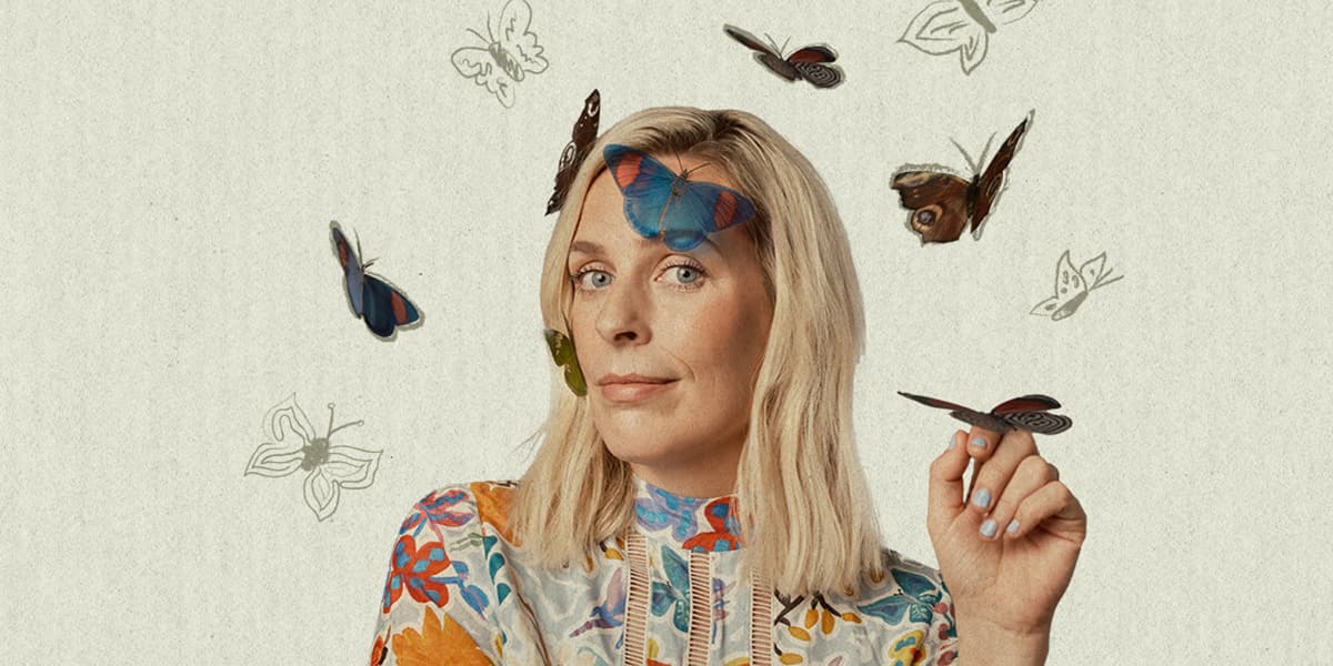Hero image for homepage featuring Sara Pascoe: I Am A Strange Gloop