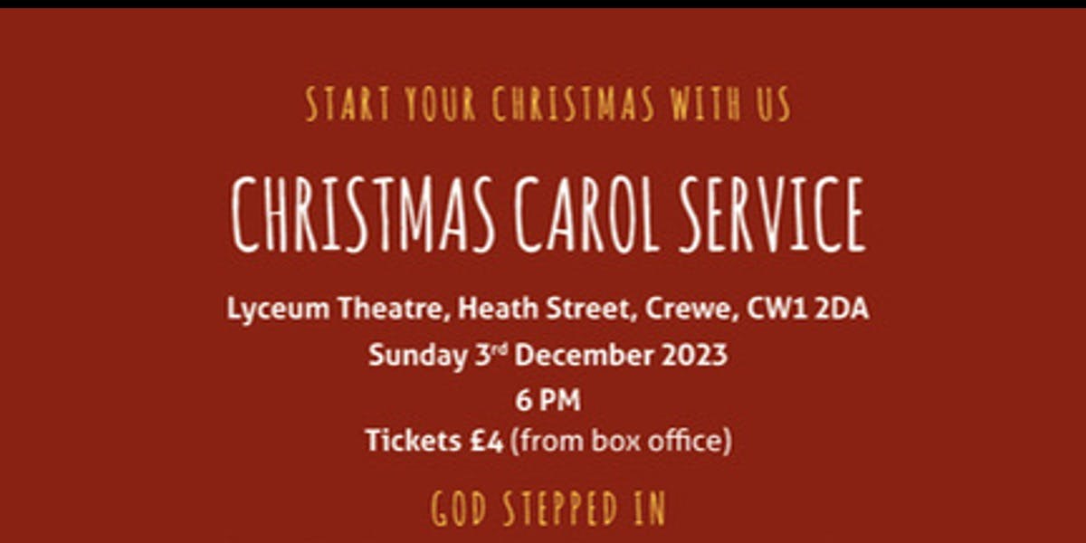 'Love Crewe' Carol Service 2023 hero