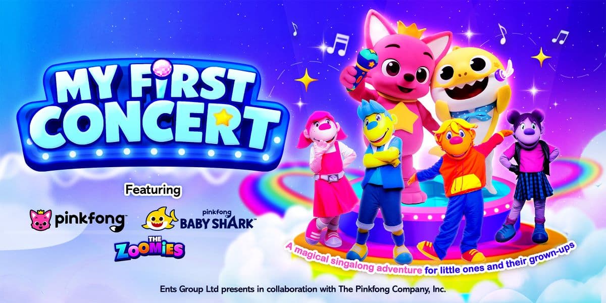 Hero image for 'My First Concert' Featuring Baby Shark, Pinkfong & The Zoomies