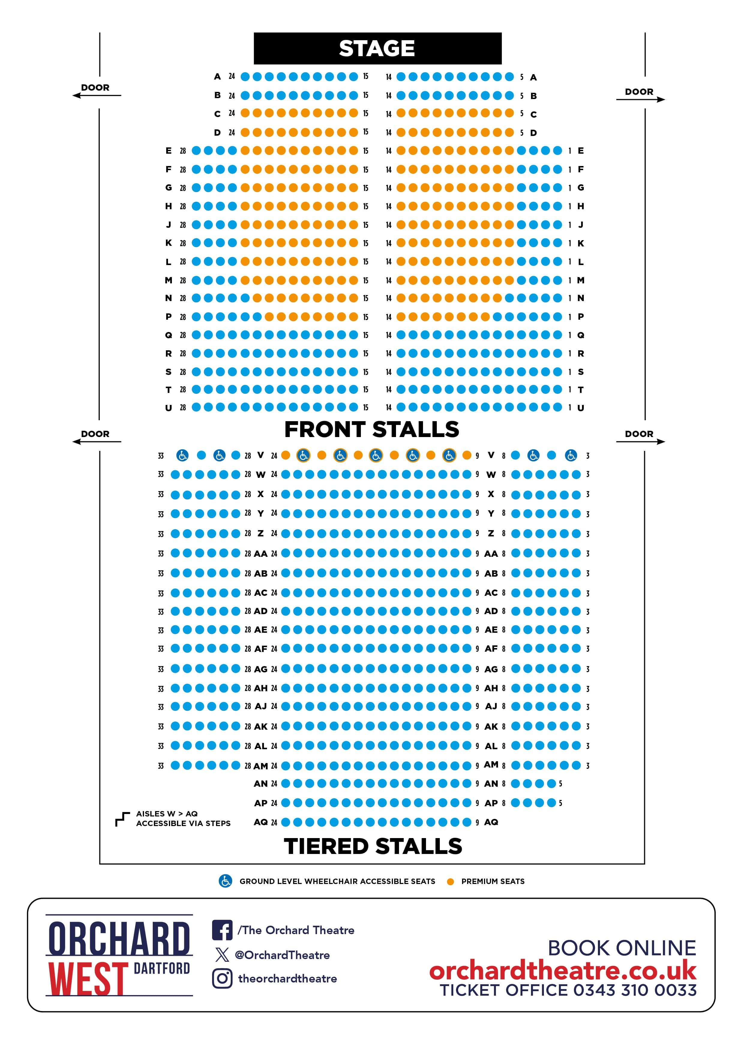 Orchard West updated seating plan