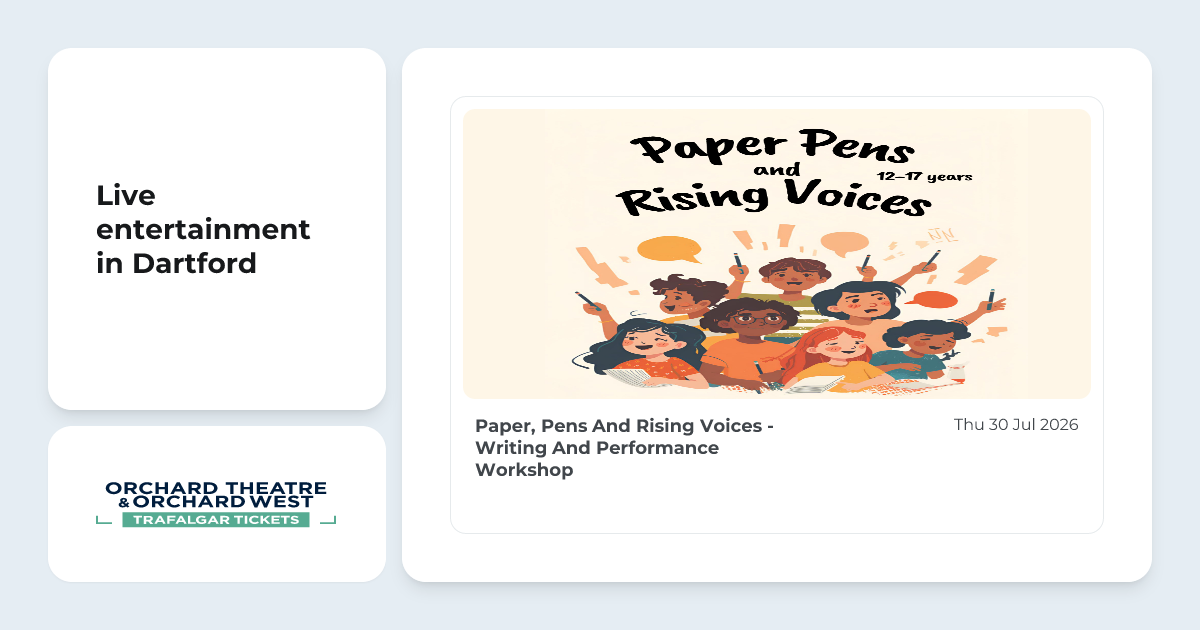 Paper, Pens And Rising Voices - Writing And Performance Workshop