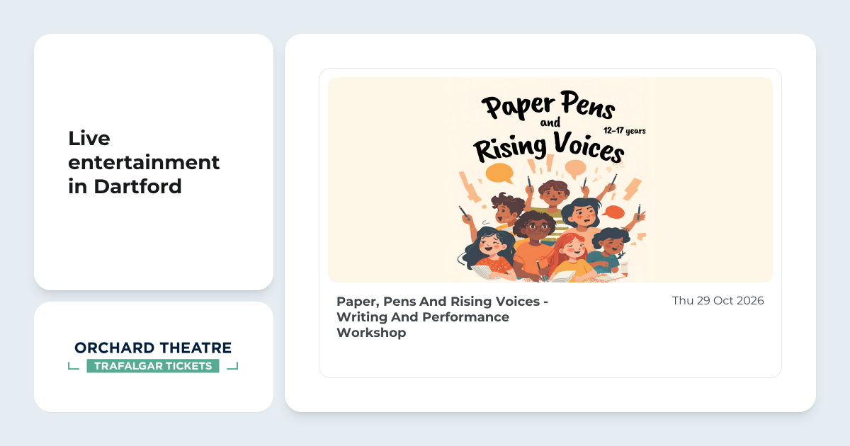 Paper, Pens And Rising Voices - Writing And Performance Workshop