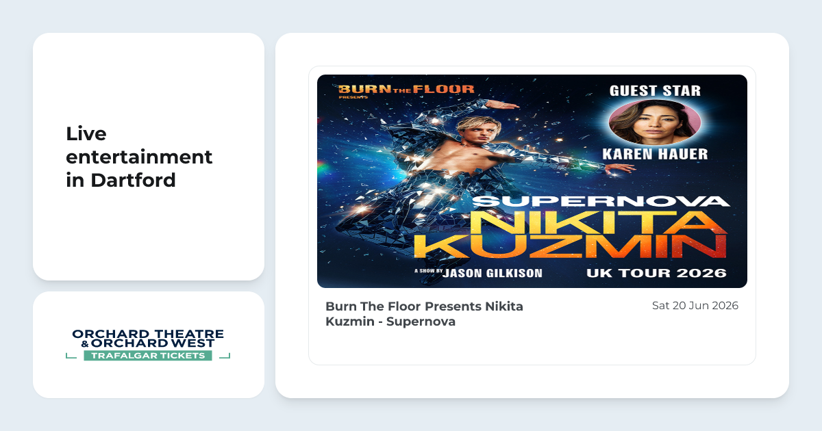 Book Burn The Floor Presents Nikita Kuzmin - Supernova tickets