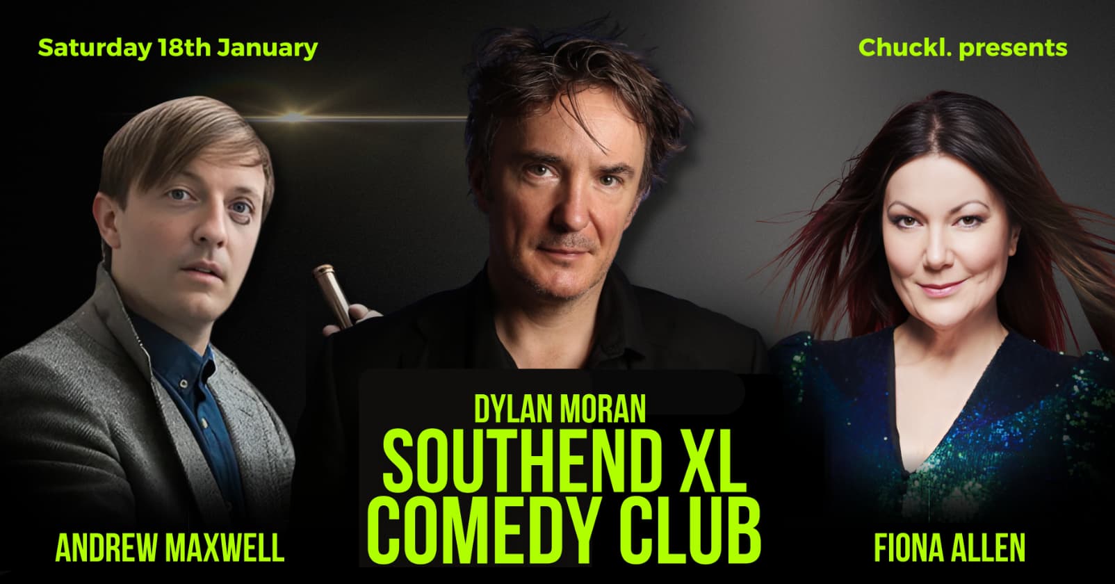 Southend XL Comedy Club With Dylan Moran, Andrew Maxwell, Fiona Allen & Ash Frith hero