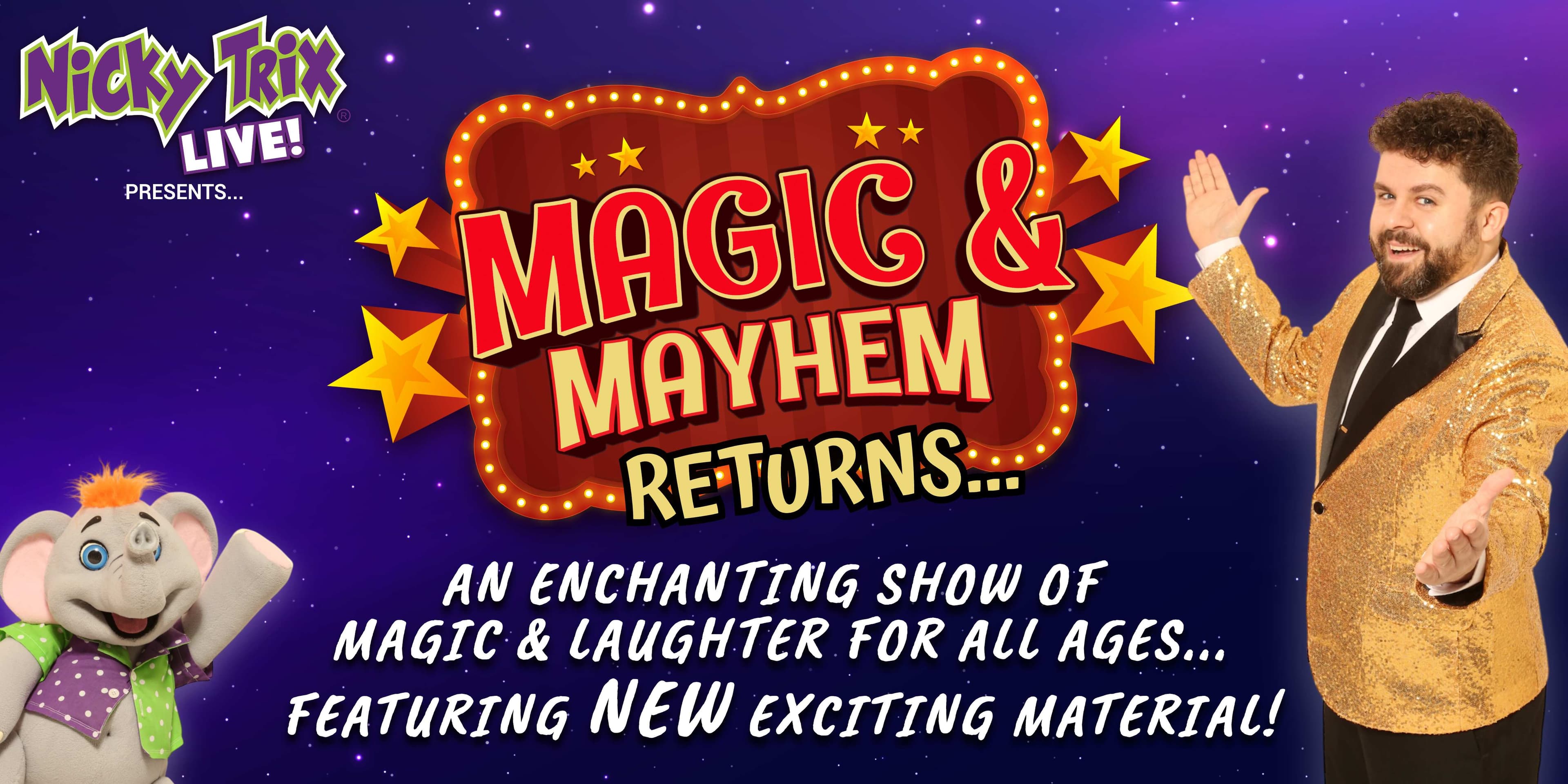 Hero image for Nicky Trix Live: Magic & Mayhem