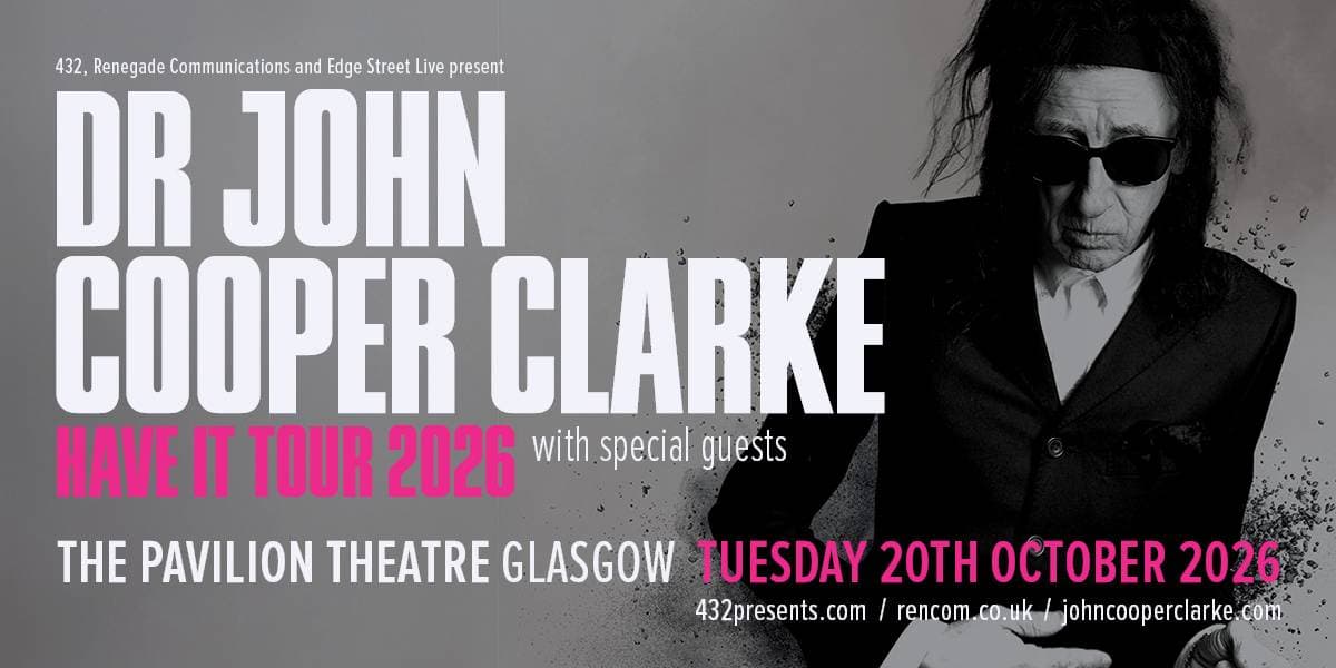 Hero image for Dr John Cooper Clarke