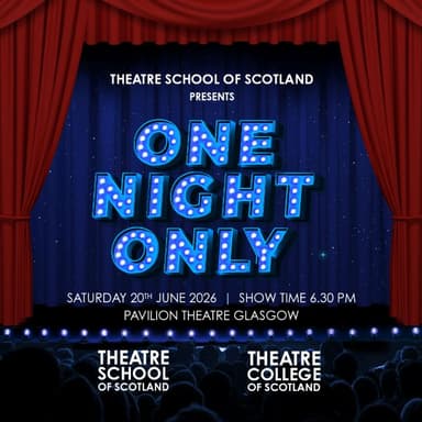 Hero image for Theatre School of Scotland presents One Night Only