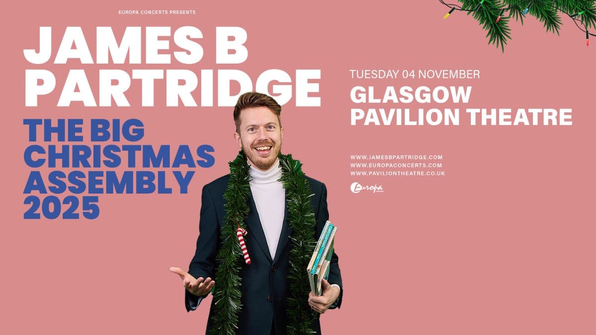 Hero image for homepage featuring James B Partridge - The Big Christmas Assembly 2025