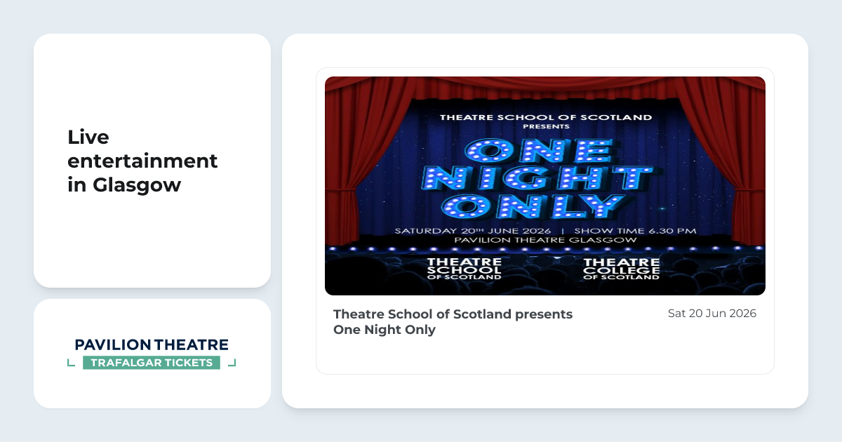 Theatre School of Scotland presents One Night Only