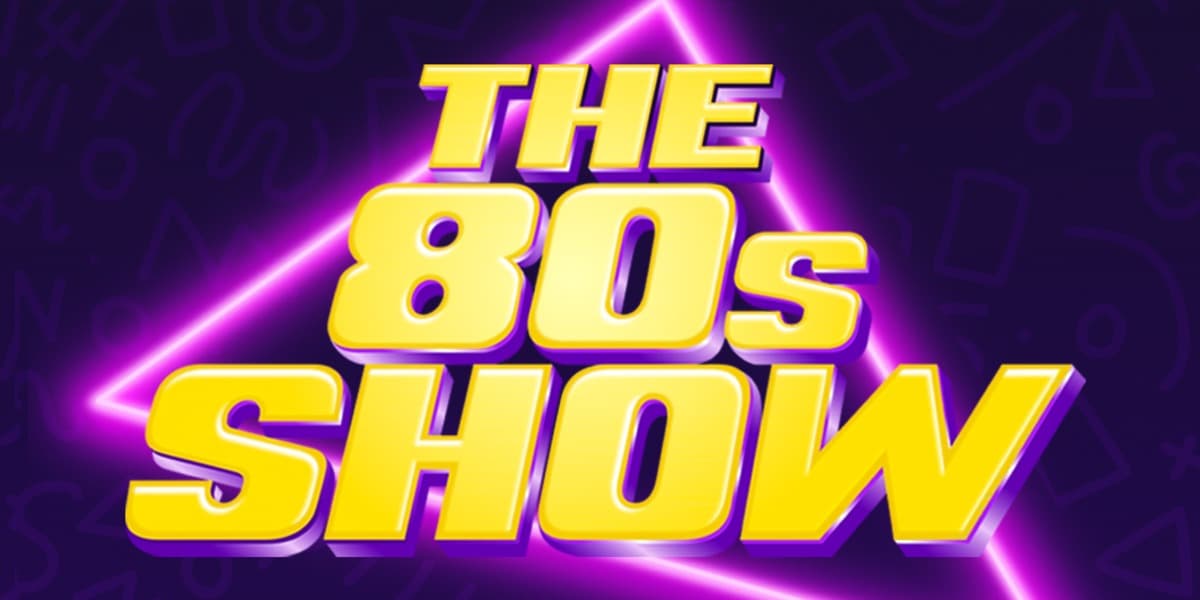 Hero image for homepage featuring The 80s Show