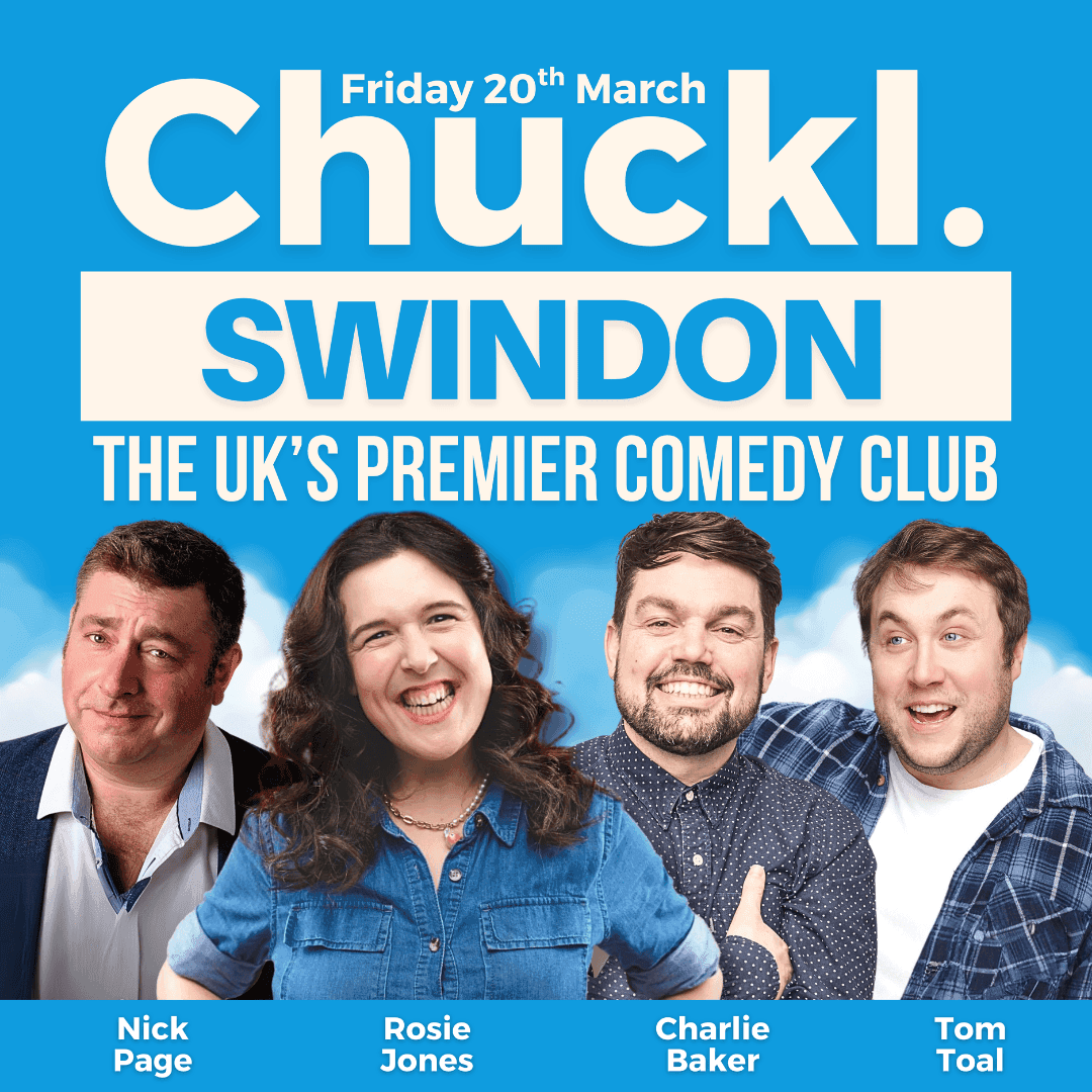 Hero image for Chuckl. Swindon with Rosie Jones, Charlie Baker & Nick Page