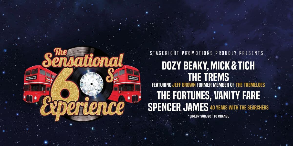 Hero image for homepage featuring The Sensational 60s Experience